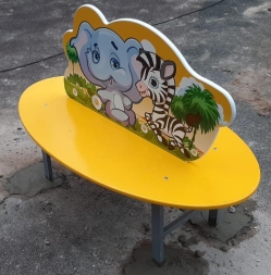 Скамейка детская Саванна СП215 для игровой площадки, фото 2