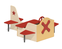 Игровой комплекс Самолёт звездочка ИО-14.6 для детской площадки