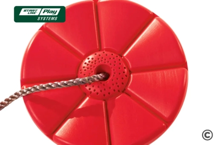 Качели SLP SYSTEMS 3 секции + качеля диск красная + лодочка красная + качеля с фиксацией желтое, фото 2