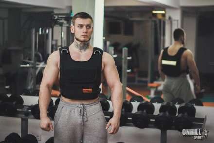 Утяжелительный жилет &quot;Hard&quot; 1-40 кг (р.48-50) с грузами (металл), фото 8