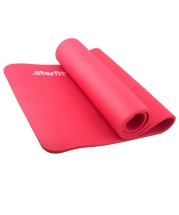 Коврик для йоги FM-301, NBR, 183x58x1,2 см, красный