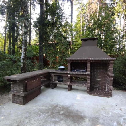 Печь Аристократ 824 Прямоугольный кирпич красный с коричневым, фото 5