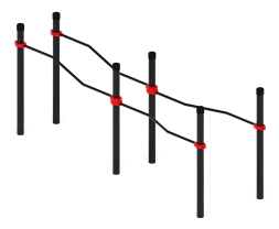 Воркаут ЛОВ 108 красный ВТ 102.17-01, фото 2 Воркаут ЛОВ 108 красный ВТ 102.17-01, фото 2
