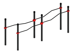 Воркаут ЛОВ 108 красный ВТ 102.17-01, фото 1 Воркаут ЛОВ 108 красный ВТ 102.17-01, фото 1