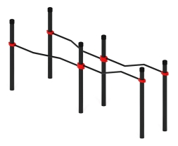 Воркаут ЛОВ 108 красный ВТ 102.17-01, фото 3 Воркаут ЛОВ 108 красный ВТ 102.17-01, фото 3