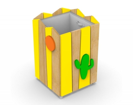 Урна для детской площадки с оцинкованным вкладышем Перфект 5, фото 1