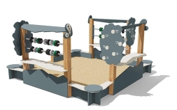 Песочница ВСТ 5659 со счетами для детской площадки, фото 2