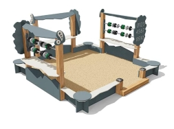 Песочница ВСТ 5659 со счетами для детской площадки, фото 1