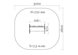 Скамейка детская Крокодил 26015 для игровой площадки, фото 4