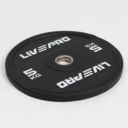 Бампированный диск LIVEPRO Rubber Bumper Plate 5 кг, фото 1