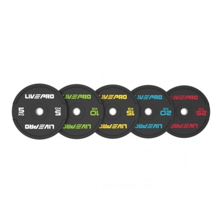 Бампированный диск LIVEPRO Rubber Bumper Plate 5 кг, фото 2