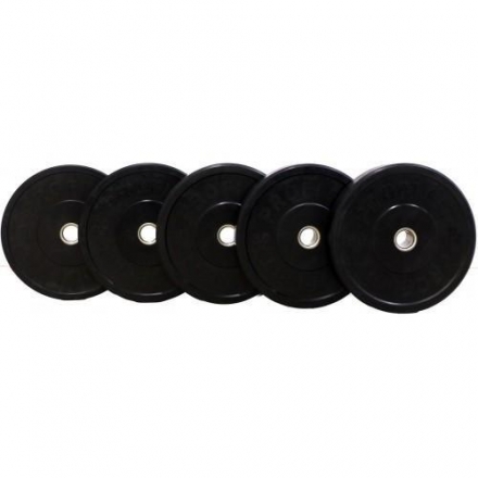 Диск для штанги каучуковый, черный, PROFI-FIT D-51, 10 кг, фото 2