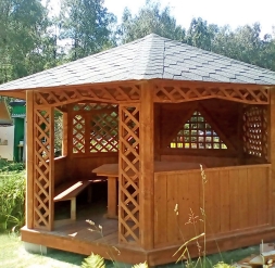 Шестигранная беседка РЫБКА, фото 3 Шестигранная беседка РЫБКА, фото 3