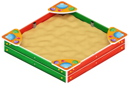 Песочница мини (Ракушки) - ИО 5.01.01-01, фото 1