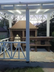 Печь Аристократ 824 Радиальный кирпич красный с коричневым, фото 3