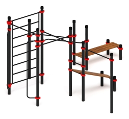 Воркаут ЛОВ 89 красный ВТ 101.18-01, фото 4 Воркаут ЛОВ 89 красный ВТ 101.18-01, фото 4