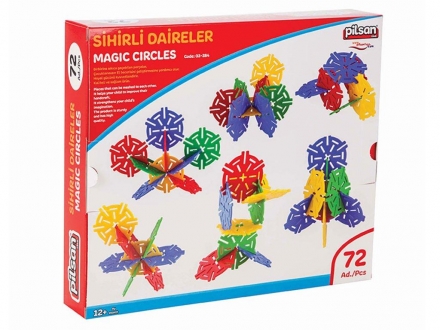 Конструктор из 72 деталей Pilsan Magic Circle Box (03-294-T), фото 1