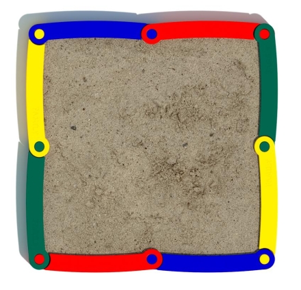 Песочница Квадро для детской площадки, фото 2