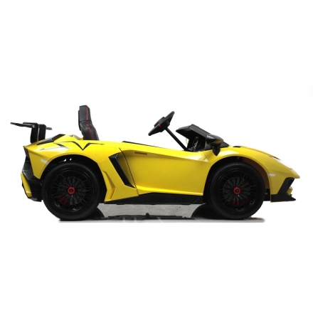 Электромобиль Lamborghini Aventador 24V A8803 желтый, фото 6