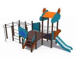 Игровой комплекс для детей на дачу Сияние Н-750, фото 1