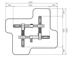 Детская игровая площадка Н 900 ДИК 1.05.01-28, фото 5
