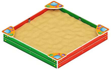 Песочница средняя (Ракушки) - ИО 5.01.02-01, фото 2