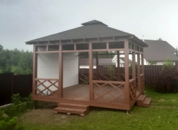 Квадратная беседка Бриз, фото 3 Квадратная беседка Бриз, фото 3