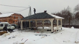 Навес для трех машин ЛИОН Премиум комплектация, фото 2