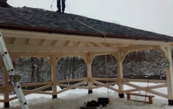 Навес для трех машин ЛИОН Премиум комплектация, фото 3