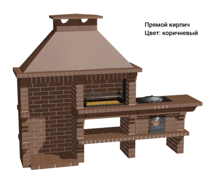 Печь Аристократ 824 Прямоугольный кирпич коричневый, фото 9