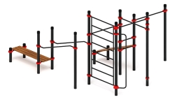 Воркаут ЛОВ 108 красный ВТ 102.18-01, фото 3 Воркаут ЛОВ 108 красный ВТ 102.18-01, фото 3