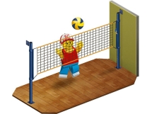 Стойки волейбольные пристенные,  пара Стойки волейбольные пристенные,  пара