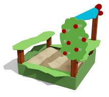 Песочница Полянка ВСТ 5657 для детской площадки Песочница Полянка ВСТ 5657 для детской площадки