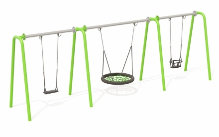 Качели Н24.043009 металлические для детской площадки, фото 1