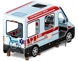 Беседка Автобус (Скорая помощь) МФ 10.03.13-04, фото 2