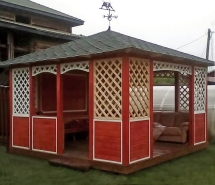 Прямоугольная беседка РАДОСТЬ Прямоугольная беседка РАДОСТЬ