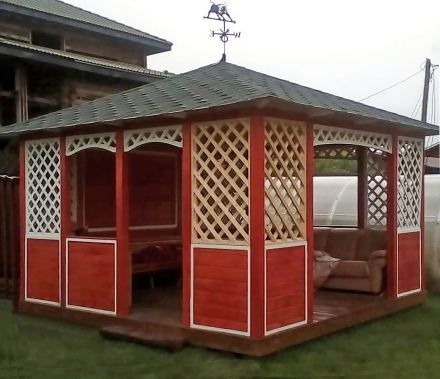 Прямоугольная беседка РАДОСТЬ, фото 1