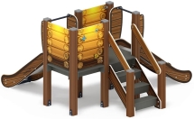 Горка двойная Малыш (Эко) - ИО 41.01.02-02 - Н=750