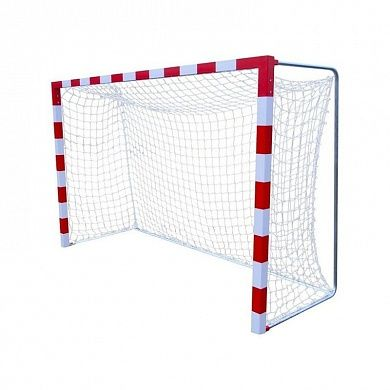 Сетка гандбол/мини-футбол Д=2,0 мм яч.100*100 белый Размер 2,00 * 3,00 * 1.0 м  ПП (пара)., фото 1