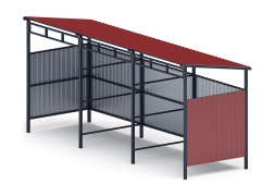 Навес контейнерной площадки для мусора (3 секции) МФ 55.02.03.3-04, фото 4