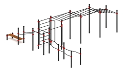Воркаут ЛОВ 89 красный ВТ 101.19-01, фото 1 Воркаут ЛОВ 89 красный ВТ 101.19-01, фото 1