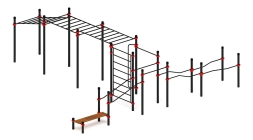 Воркаут ЛОВ 89 красный ВТ 101.19-01, фото 2 Воркаут ЛОВ 89 красный ВТ 101.19-01, фото 2
