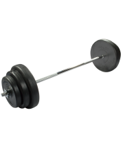 Штанга разборная, стальной гриф, пластиковые диски, 25 кг