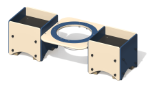 Песочница ПС-21 с ванночкой для детской площадки