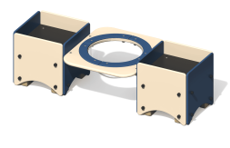 Песочница ПС-21 с ванночкой для детской площадки, фото 1