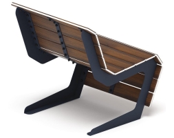 Скамья Волна спокойствия-3 (темный дуб), фото 2