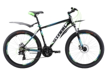 Велосипед Stark'17 Hunter 26.2 D черно-зеленый 18"
