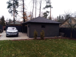 Навес для машин с хозблоком НИКОЛИНО Несущий каркас, фото 2