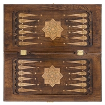 Нарды резные "Золотой узор 1" 40, Mirzoyan Нарды резные "Золотой узор 1" 40, Mirzoyan