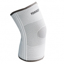 Суппорт колена &quot;TORRES &quot;, нейлон, с боковыми вставками, размер XL, серый   
